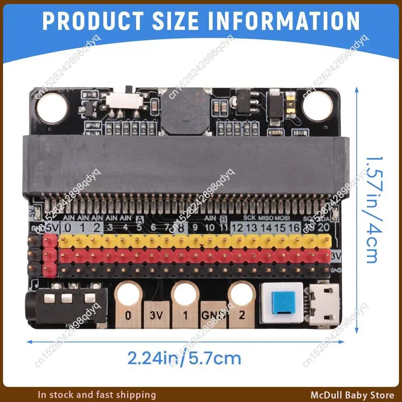 ABJA-For Microbit لوح تمديد IO BIT V2.0 Micro: لوحة محول أفقية