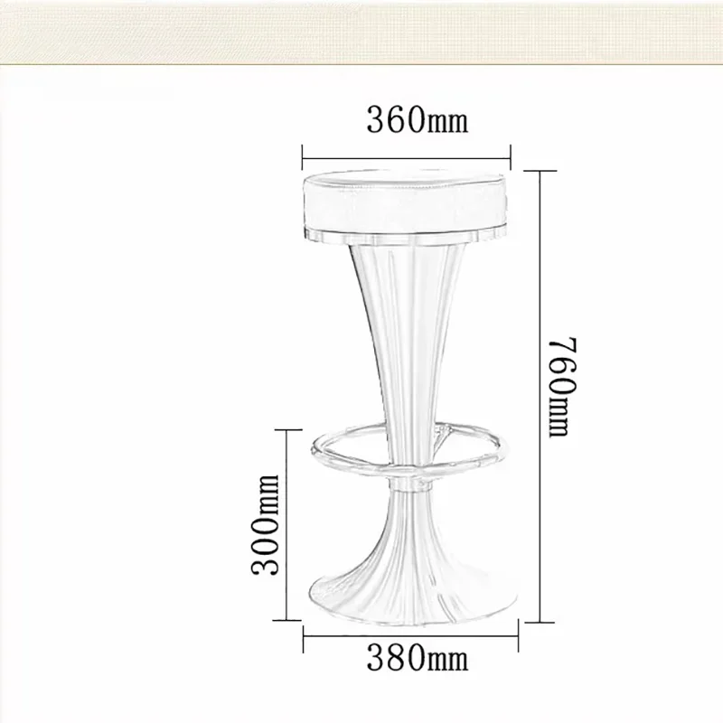 가정용 카페 바 의자, 북유럽 다리미 야외 인체공학적 바 의자, 럭셔리 디자인, 파티 테이블 코시나 알토, 키 큰 의자