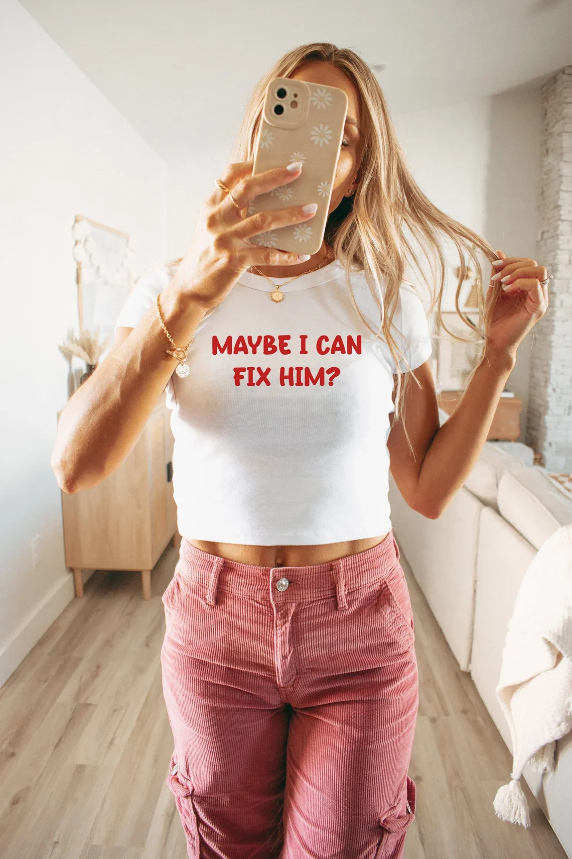 Skuggnas Maybe I Can Fix Him Tee Aesthetic 90s Fashion Tumblr T-shirt Summer Cotton tshirts Cropped t shirt Drop Shipping