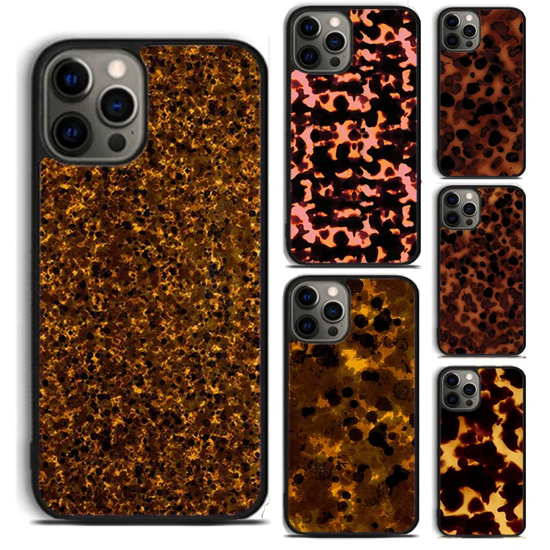 Tortoise Shell PatternPhone Case For For iPhone 16 15 11 12 13 14 Pro Max XS XR Plus coque