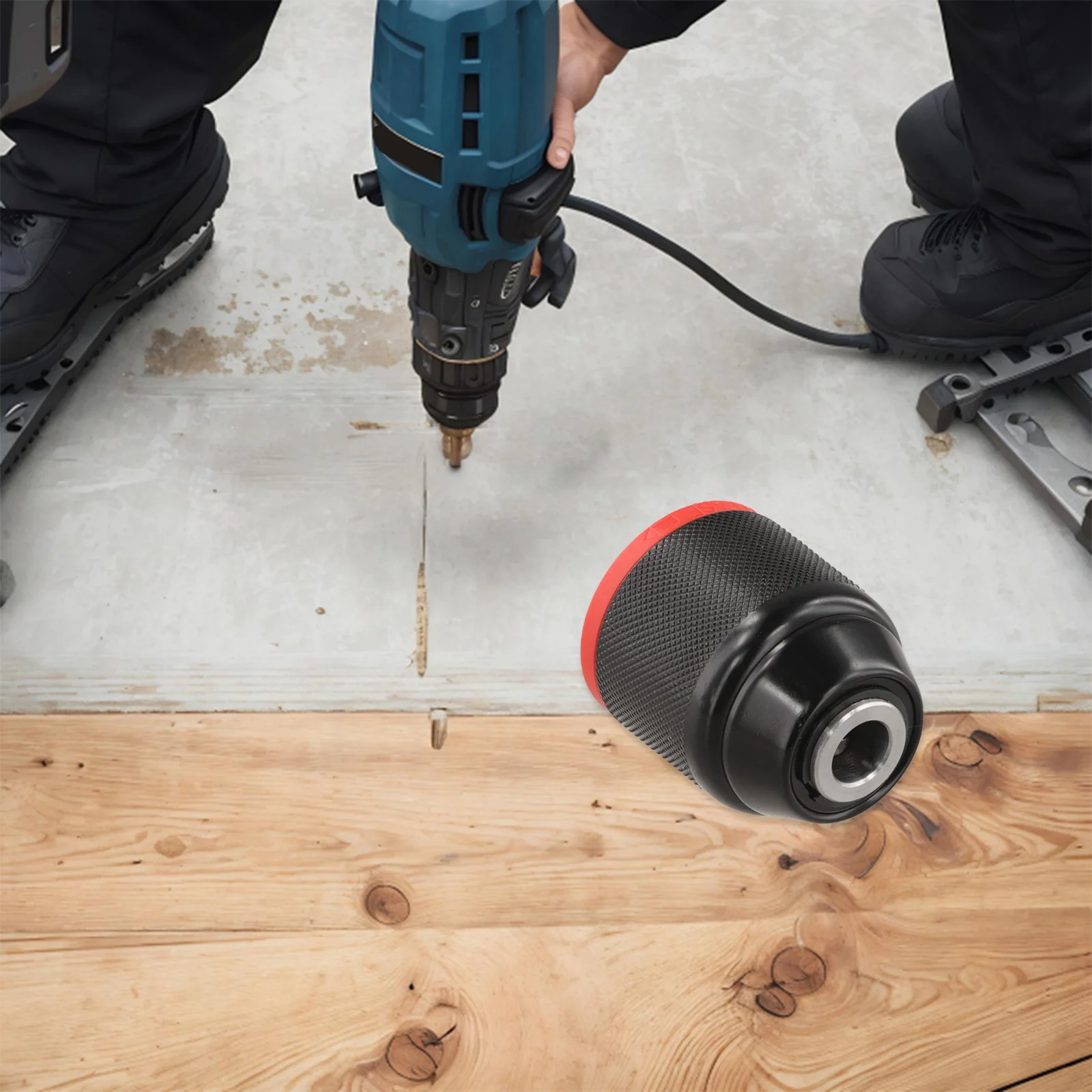 Keyless Metal Drill Chuck Featuring Self Locking Design and Ratchet Backplate for Electric Drills 0.8 to 10 mm Jaw Capacity
