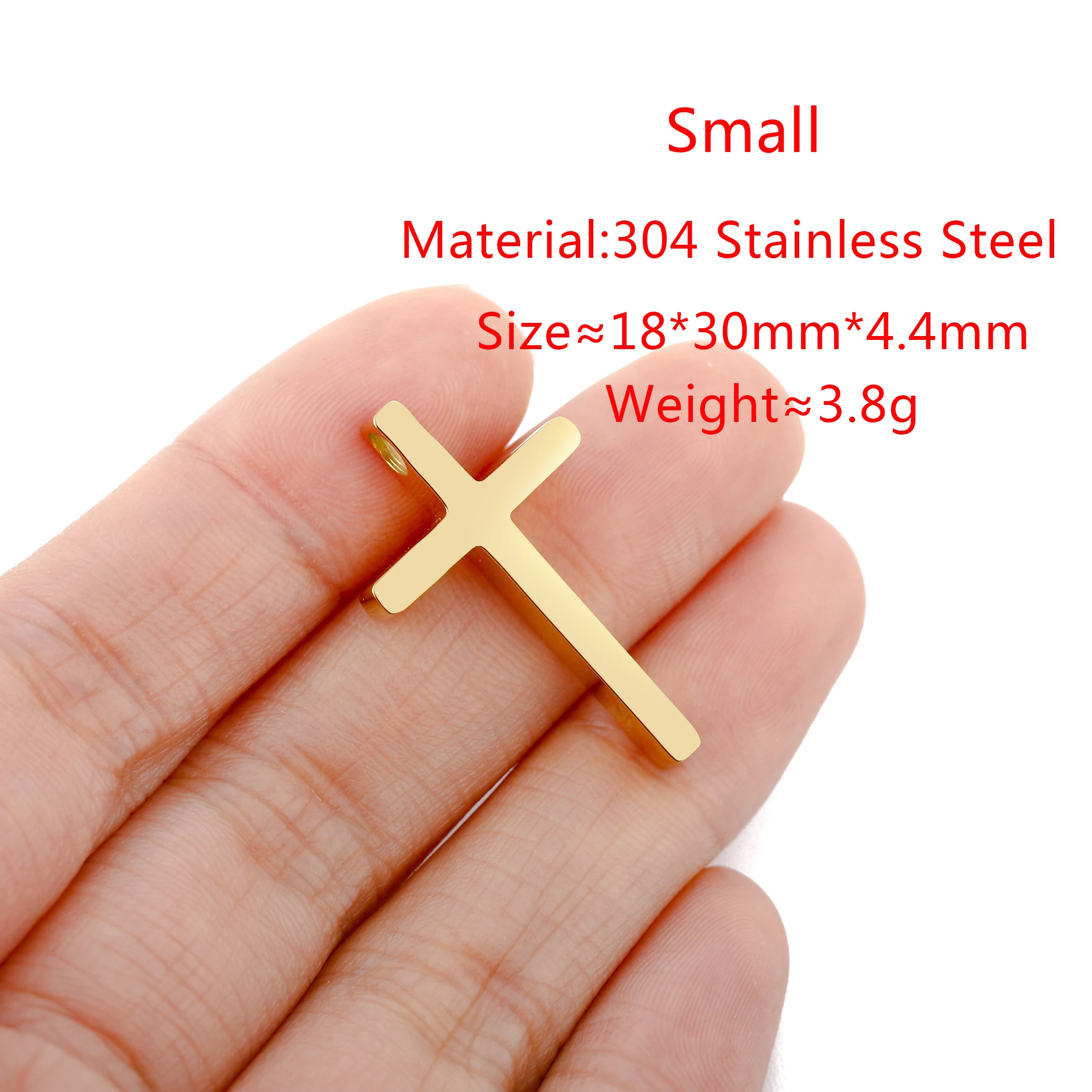 Edelstahl Kreuz Charms für Schmuck herstellung Halsketten DIY Religion Kreuze Anhänger Zubehör liefert handgemachte Ergebnisse – Detail 10
