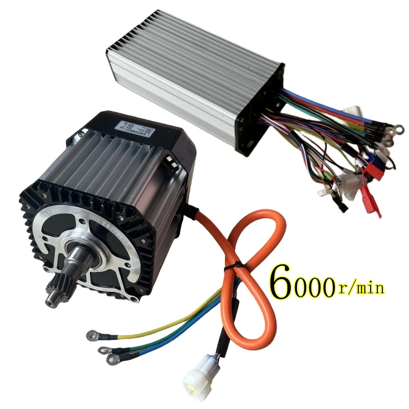 60V 72V electric tricycle four-wheeler sine wave high speed motor 1200W 1500W silent permanent magnet synchronous motor