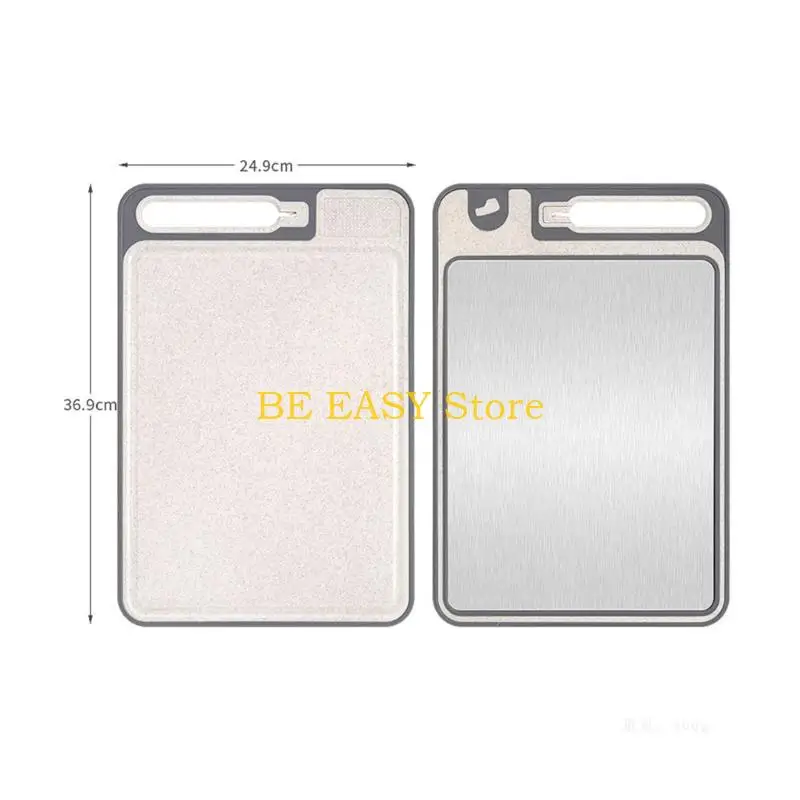 E28F High Quality Metal Chopping Panel Double Side For Food Preparation 36.9X24.9cm