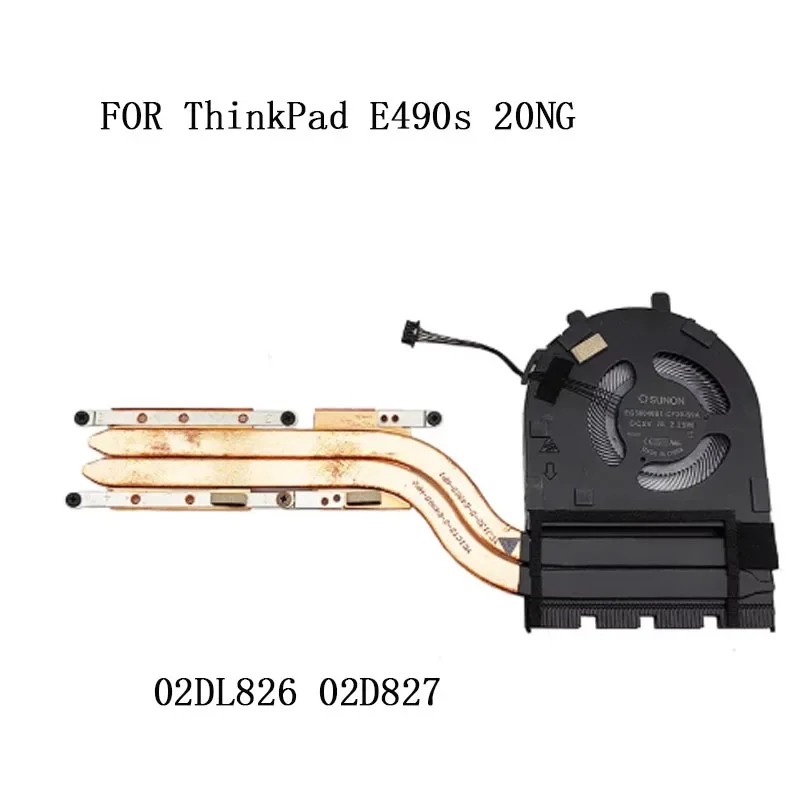 02DL822 CPU Heatsink Fan Cooler For Lenovo Thinkpad E490 E590 Laptop Radiator 02DL823 02DL824 02DL825 02DL826 EG50040S1-CF20-S9A