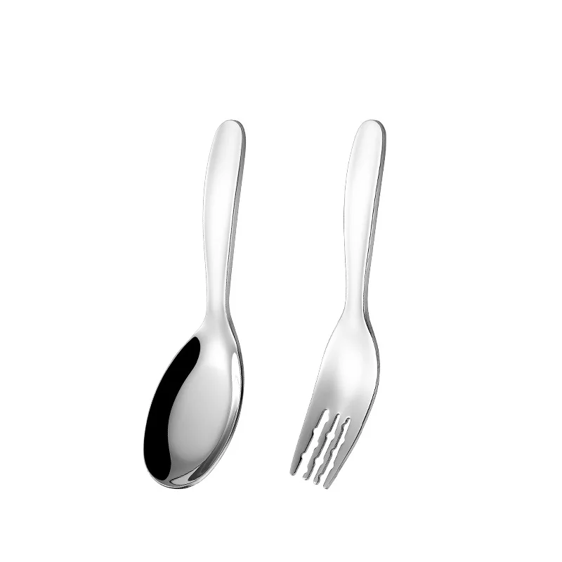 Stainless Steel Children's Fork Spoon Kindergarten Soup Cute Baby Home Complementary 5
