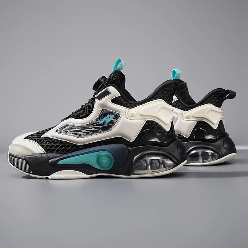 Fashion Knob Sports Shoes For Men Air Cushion Comfortable Platform Male Casual Shoes Basketball Sneakers Breathable Sports Shoe