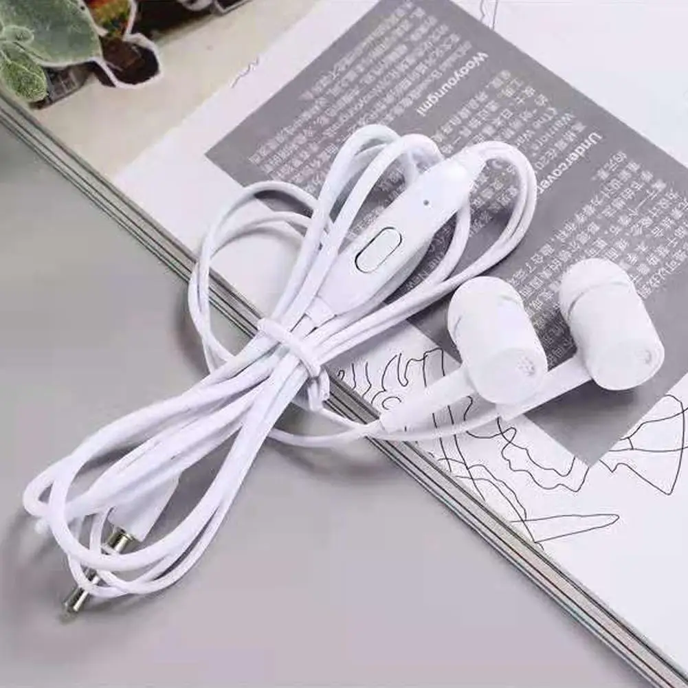 In-ear Earbuds Wired Earphones With Microphone Control 2 Color Optional 3.5mm Wired Earphones With Microphone High Quality