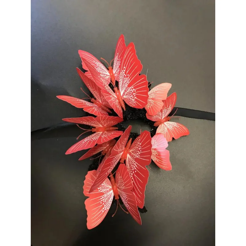 Female Half Face Cover Butterfly Mask Party Girl Cosplay Accessories Stage Model Catwalk Performance Makeup Props Masks