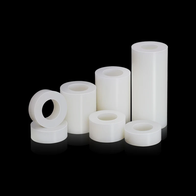 20/ 50pcs M3 M4 M5 M6 M8  White ABS Non-Threaded Hollowed Nylon Spacer Round Hollow Standoff Washer PCB Board Screw