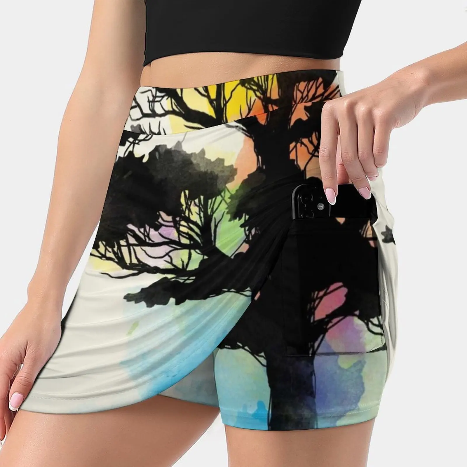 

Natural Source Skirts Woman Fashion 2022 Pant Skirt Mini Skirts Office Short Skirt Nature Natural Source Elements Trees Colors