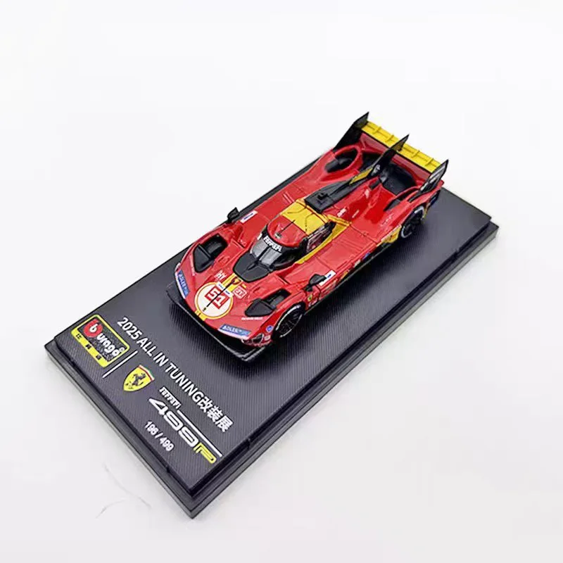 New In Stock Bburago 1:64 Exhibition Limited 2024 Ferrari 499p 1