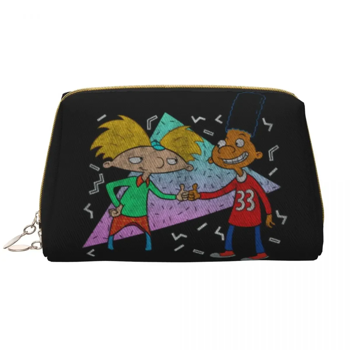 Travel Cartoon Tv Helga Pataki Toiletry Bag Portable Hey Arnold Makeup Cosmetic Organizer for Women Beauty Storage Dopp Kit Case