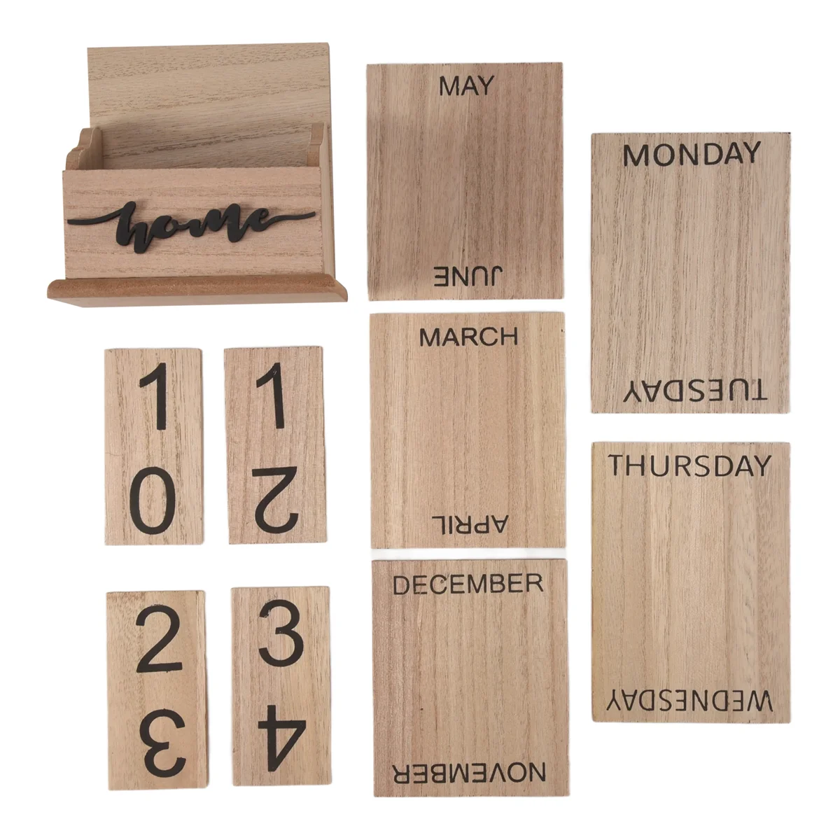 

Y03A Деревянный раскладной настольный календарь, доска/настольный календарь, для украшения дома/офиса, 11,5X6,5X14,5 см, A