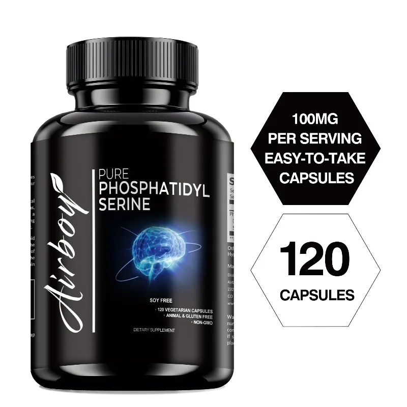 Phosphatidylserine Capsules - Supports Brain and Nervous System Health, Improves Focus and Cognitive Function, Reduce Fatigue