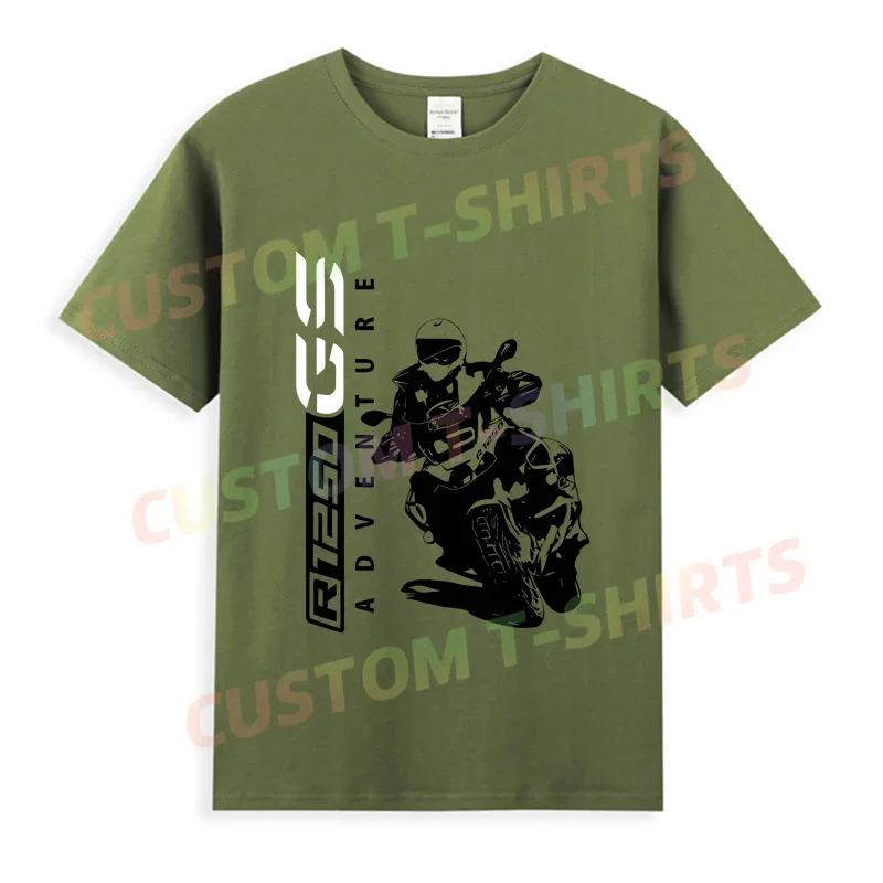 

2024 Men T Shirt Casual R 1250 GS Adventure Fans Motorcycle T-shirt Graphic Oversized Breathable Comfortable Streetwear S-3XL