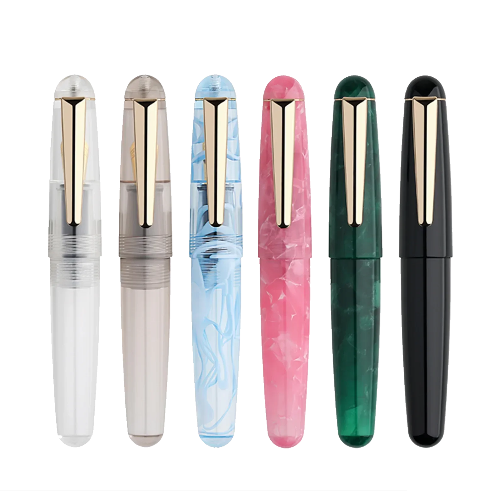 

MAJOHN Q2 Acrylic Fountain Pen Short Pocket Cute Ink Pens EF F nibs Student Writing stationery office school supplies gift pens