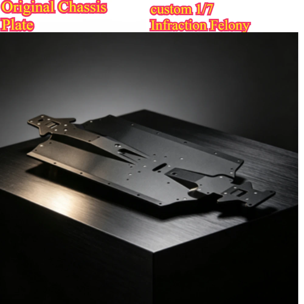 RC Upgrade Parts ARA320514 Original Chassis Plate For ARRMA 1/7 Infraction Felony custom size Onroad Vehicle mod Accessories