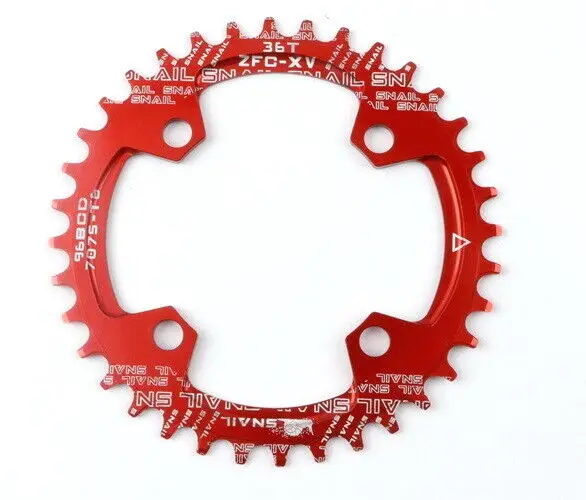 SNAIL 104BCD Bicycle Chainwheel Wide and Narrow Teeth 32T/34T/36T/38T oval Disc Single Chainring For Shimao/SRAM