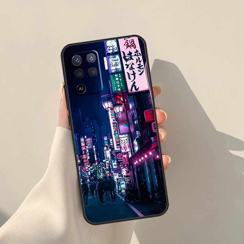 نيون طوكيو أليز في الليل الحال بالنسبة ممن لهم A17 A57 A77 A60 A80 A40 A18 A38 A58 A78 A98 A96 A76 A16 A94 A74 A54 A15 A5 Pro