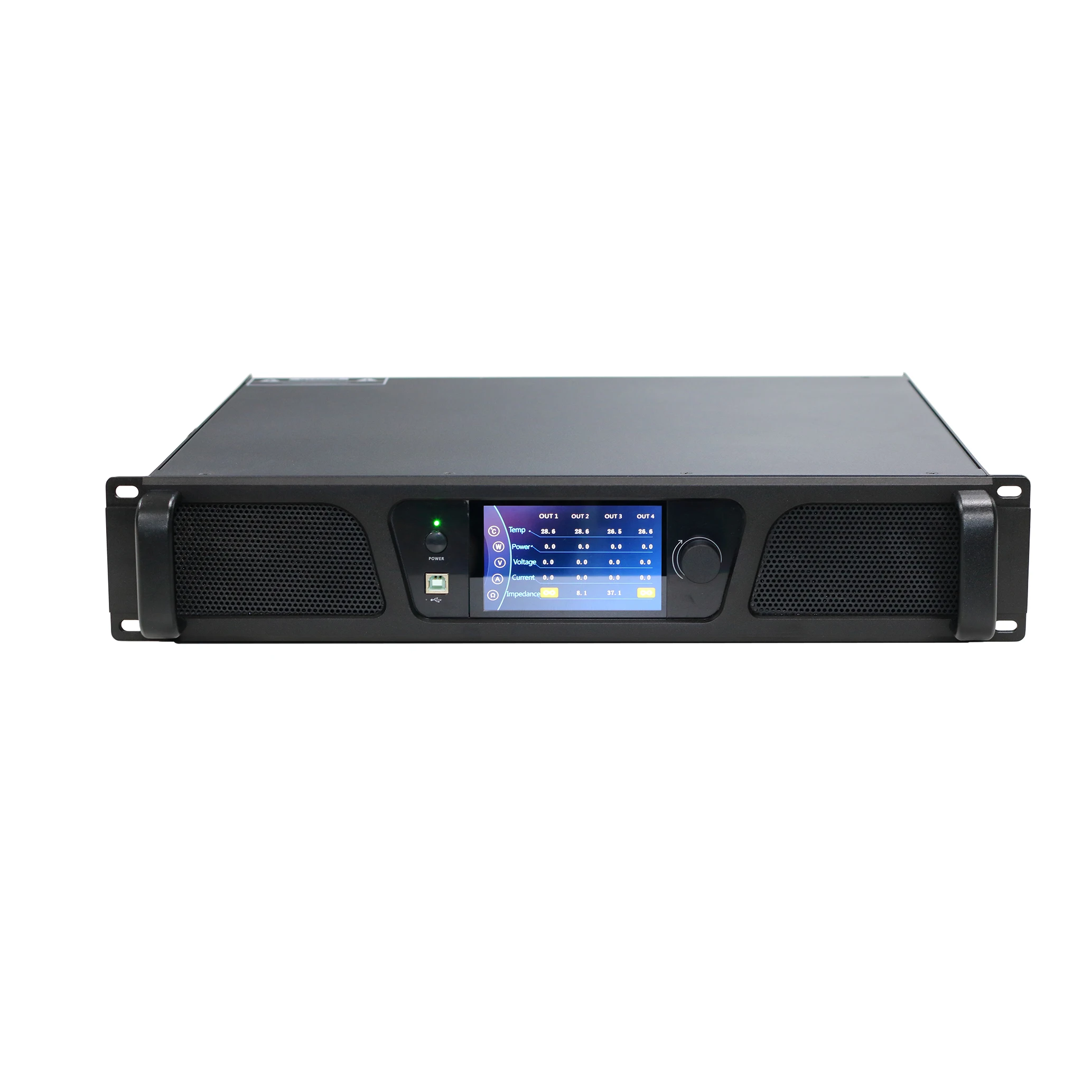 B Professional 4-channel DSP Audio Power 1500W 2000W Amplifier With Built-in DSP Digital Processor and LCD Screen