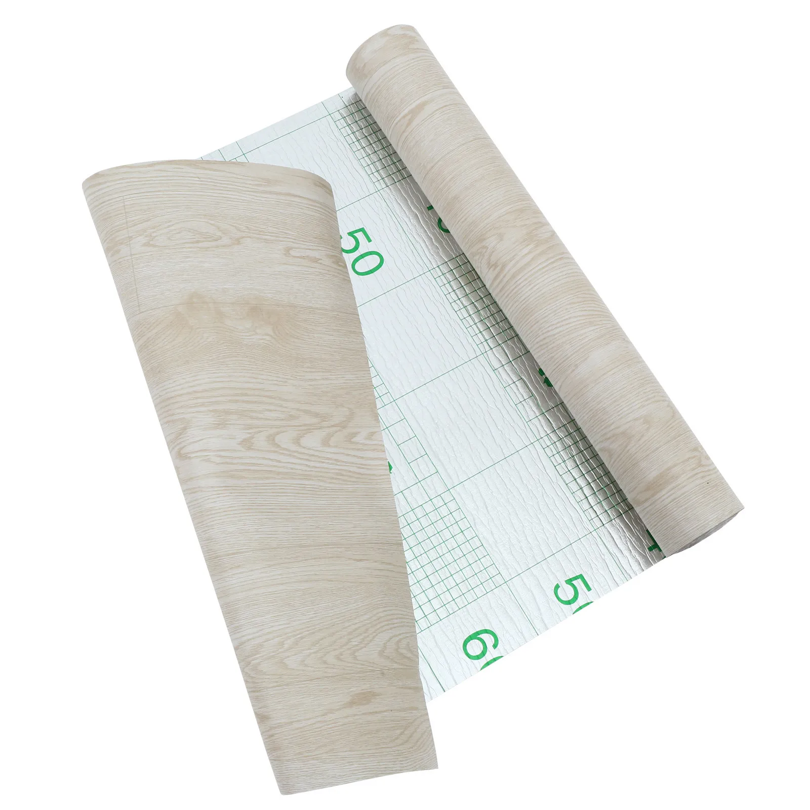 Stick on Flooring Roll Self Adhesive Wood Floor Adhesive Tile Alternative Modern PVC Floor Decals for Indoor Decoration