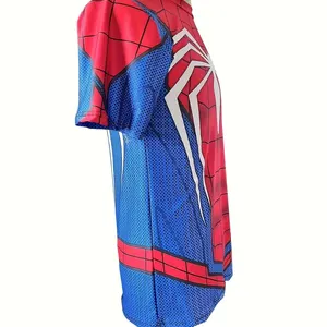 Digital 3D Superhero T-shirt for men, cross-bold, sports clothes, tight top, fitness, spider clothes 6 Main Sales Men's 3D T -Shirt - №4