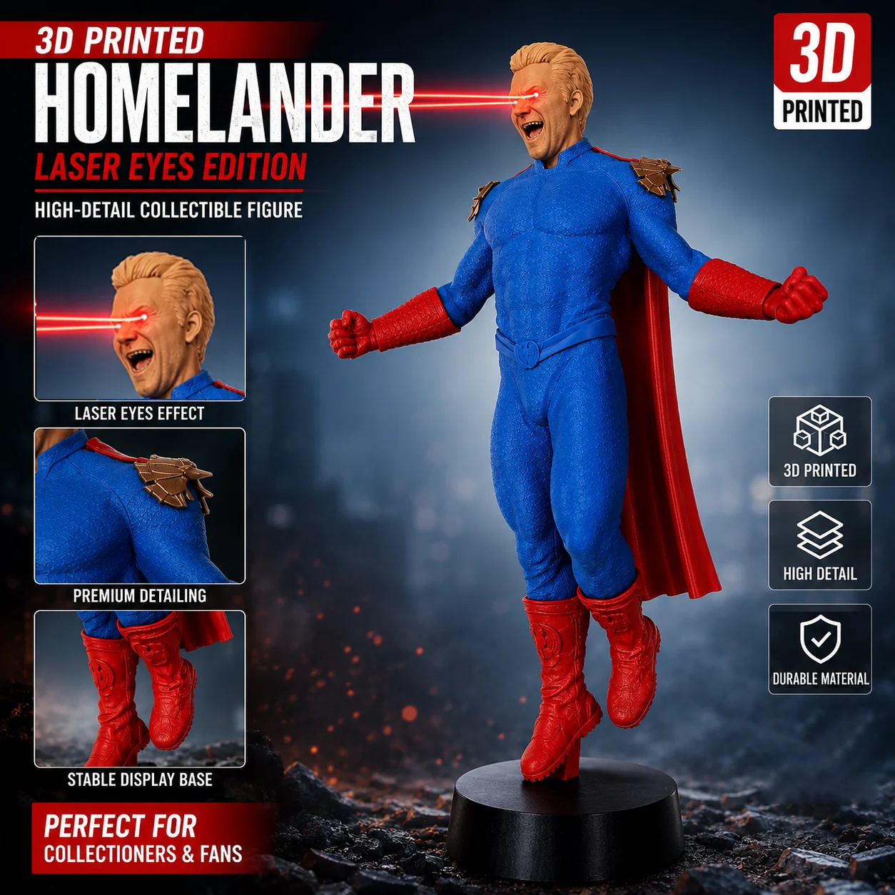 Mafex Homelander Action Figure - The Boys Superhero Collectible