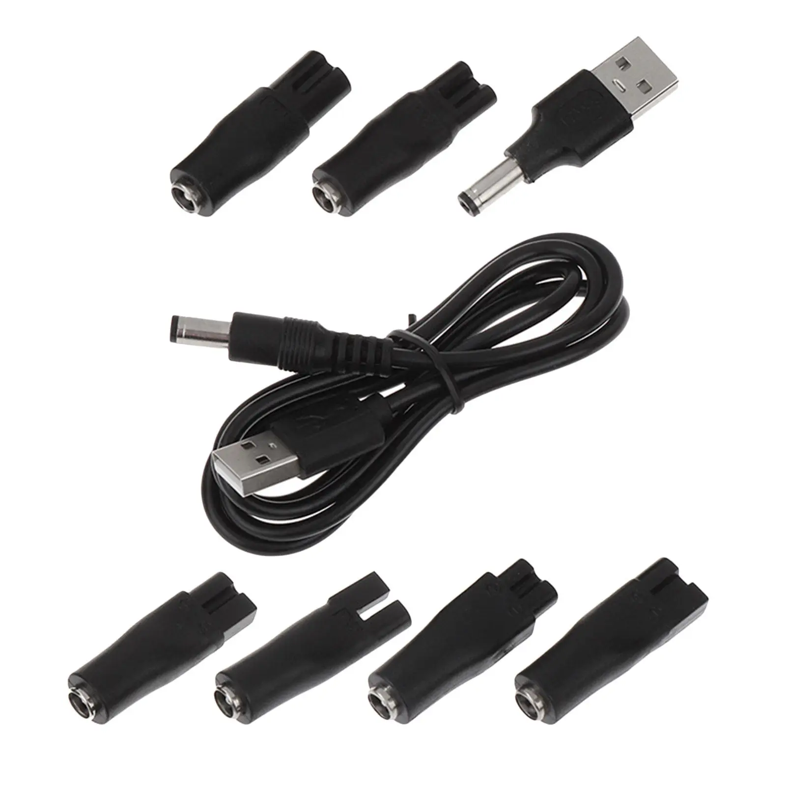 1Set USB Adapter for Rechargeable Beauty Devices Power Cord Replacement for Shavers Purifiers Table Lamps Grooming Tools