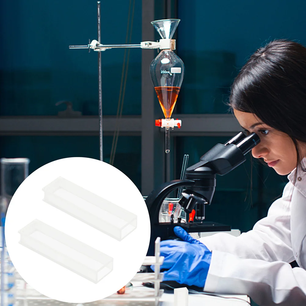 3Pcs Glass Cuvette 5mm Pathlength Durable Transparent Spectrophotometer Lab Sample Cuvettes Glass Cuvettes Sample Cuvette - Image 5