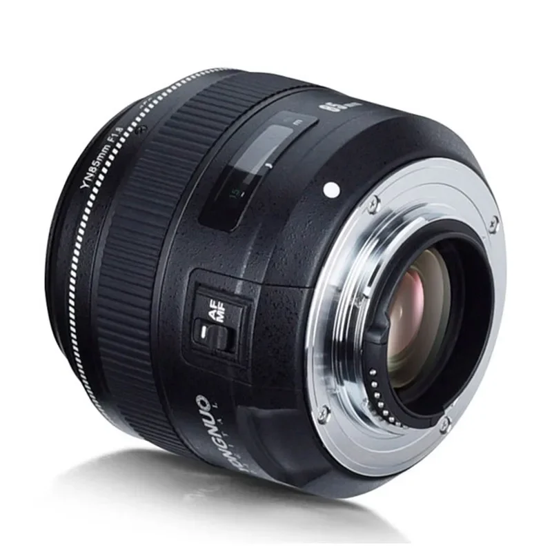 Lente YONGNUO 85F 1.8 estándar en stock para cámara Nikon, lente YN 85 mm con enfoque automático y manual (AF/MF)