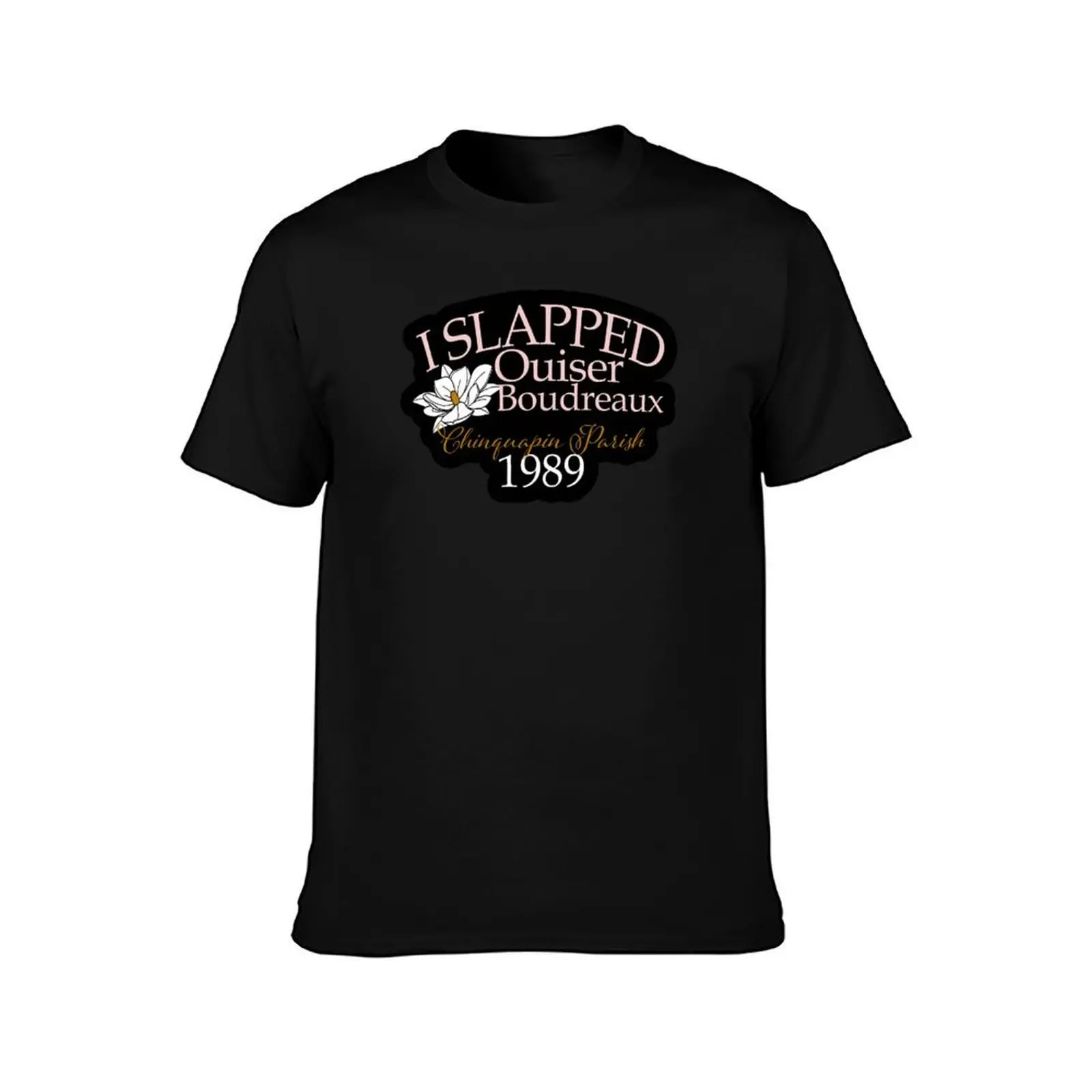 I Slapped Ouiser Boudreaux T-Shirt, Summer Casual Cotton Tee, Oversized Streetwear Tops, Vintage Graphic Print, Unisex Men Women
