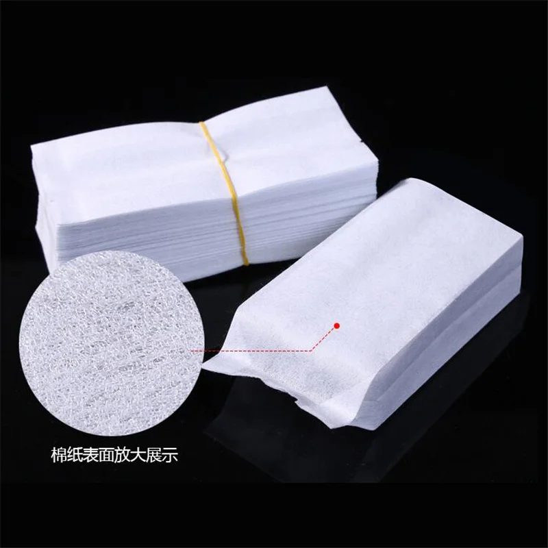 Various Sizes 1000pcs White Side Gusset Cotton Paper Packaging Bags Heat Sealable Open Top Paper Bag for Tea Food Storage