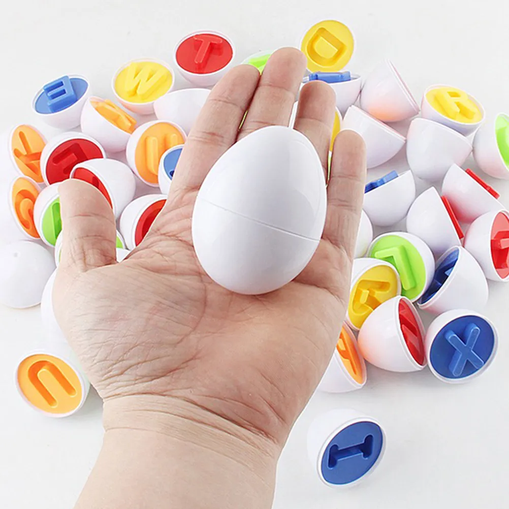12Pcs Numbers Matching Egg Colorful Educational Puzzle Set Creative Math Game for Kids Early Learning Development