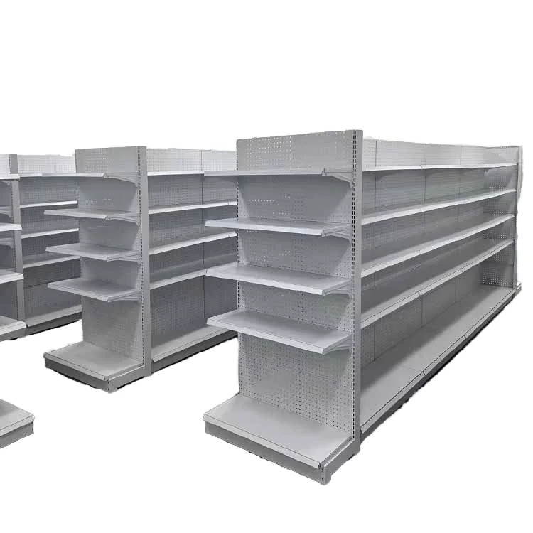 Estantes de tienda de licores de alimentos de comestibles de hurreteria de un solo lado personalizados