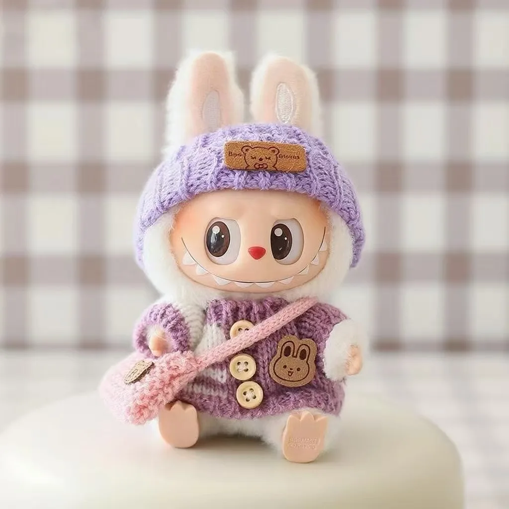 

Mini Doll'S Clothes Outfit Accessories For Labubu for Elf doll Knitte