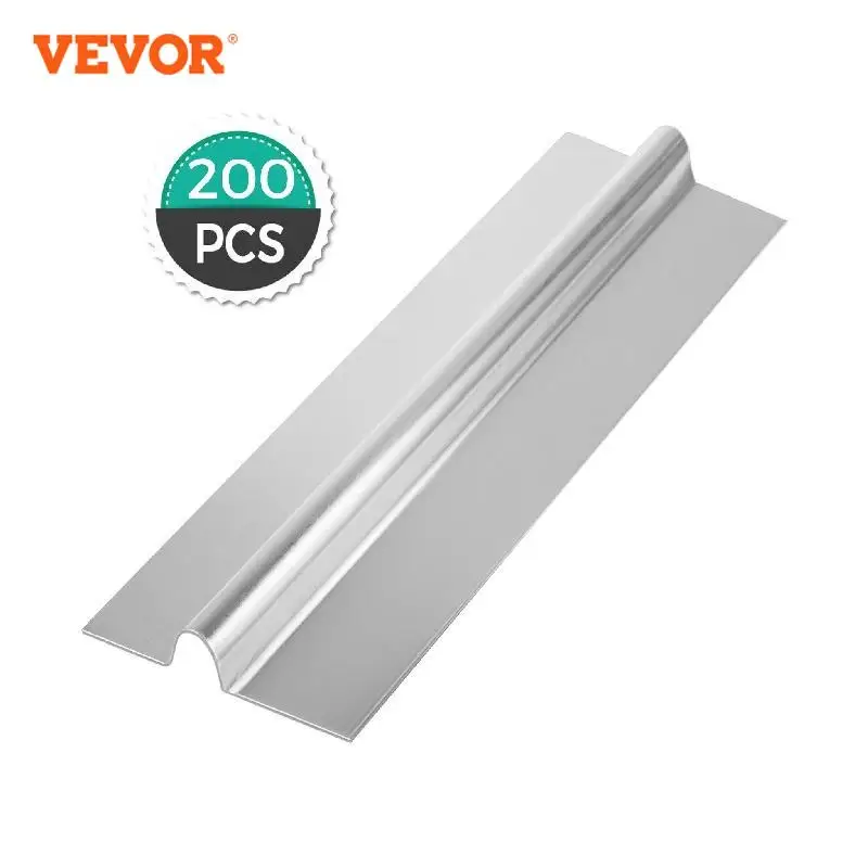 VEVOR 200Pcs Heat Transfer Plates 2Ft PEX Tube On Radiant Floor Heating System Aluminum U-Shaped Channel Cuttable Plate Design