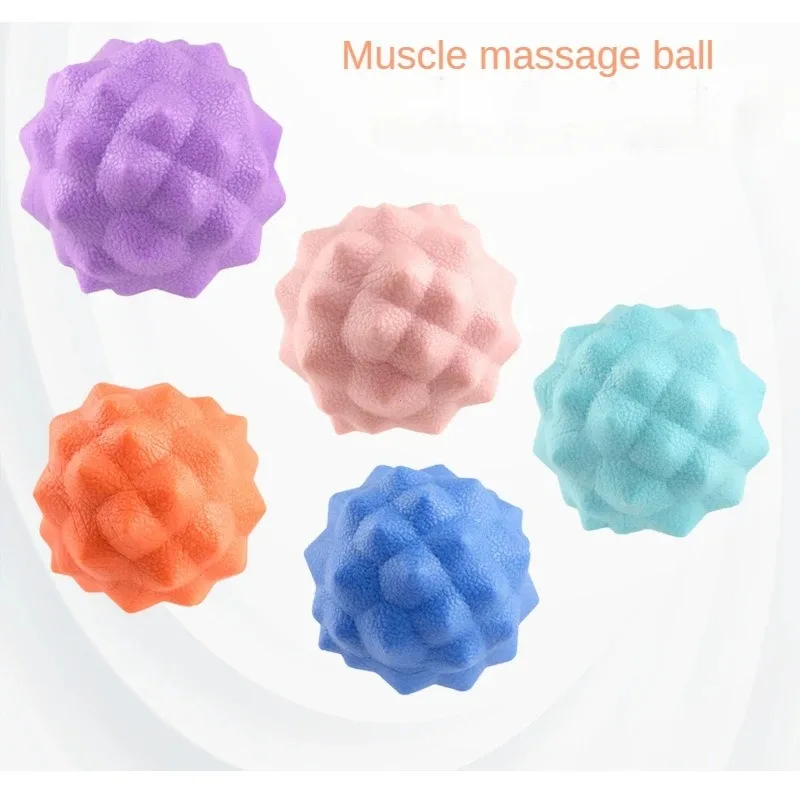 

Durable TPE Spiky Massage Ball Trigger Point Sport Fitness Hand Foot Pain Relief Plantar Fasciitis Reliever Hedgehog 6.5cm Balls