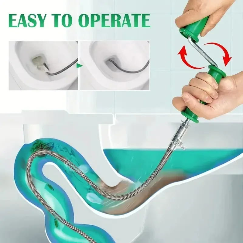 Spring Pipe Sewer Unblocker  Drain Cleaner Tool for Bathroom Kitchen Sinks Basin Pipeline Clogged Remover