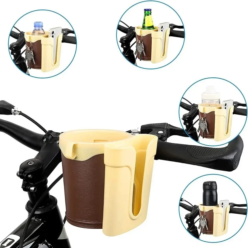 Universal 3 in 1 Bicycle Cup Holder Sturdy Easy To Install Water Bottle Cage Anti-slip Durable Mobile Phone Rack Stroller