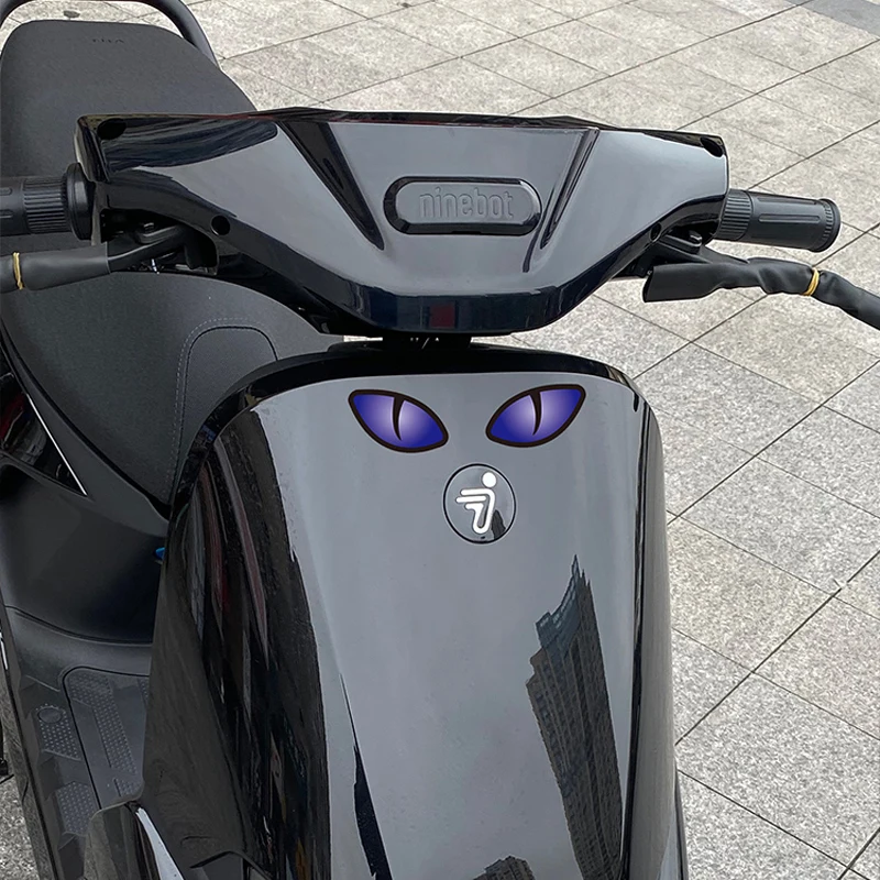 1PC Demon Eyes Motorcycle Stickers Waterproof Motorbike Headlight Fuel Tank Helmet Electric Skateboard Sunscreen Vinyl Decals