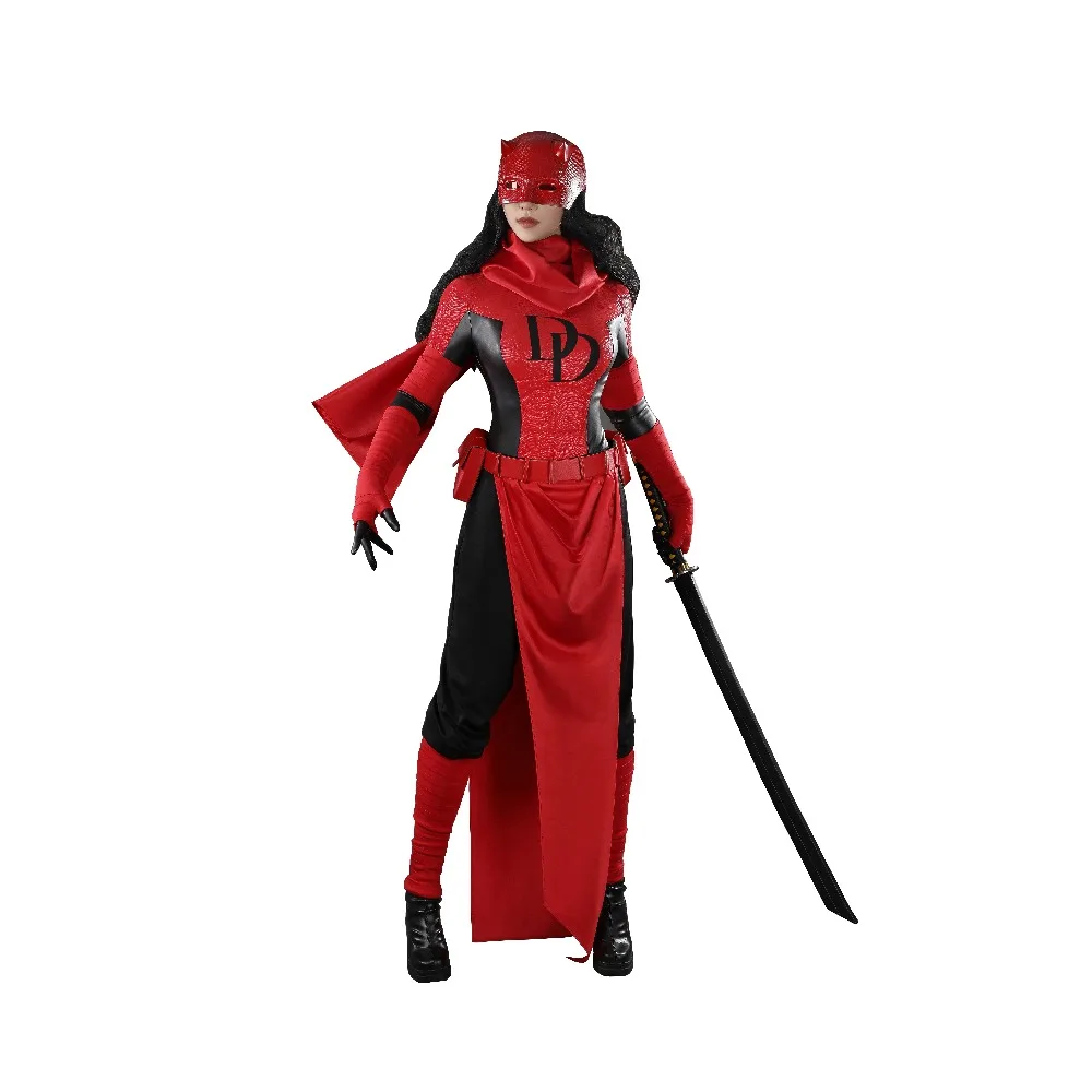 

Elektra Natchios Косплей Костюм Женская Мода Красный Elektra Боевой Костюм Хэллоуин Вечеринка Наряды Супергероя