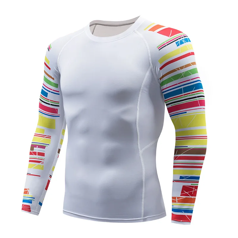 Men's Long Sleeved Sportswear Breathable Quick Drying Training Clothes Sports T-Shirt