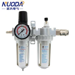 SFC200 1/4 SFC300 SFC400 1/2 Air Compressor Filter Regulator Oil Water Separator Trap Regulator Valve Pneumatic Parts
