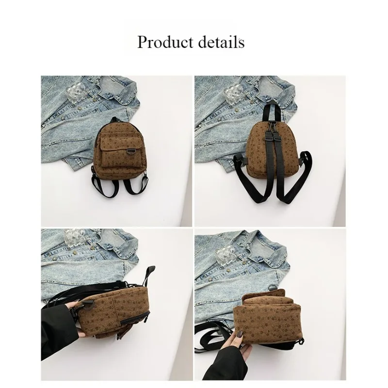 Nuevo Mini mochila de pana 2025, mochila de viaje ligera y espaciosa con estilo para estudiantes