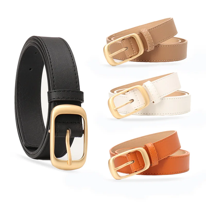 

Net Red Explosion Models Fashion Versatile Women's Belt Simple Wind Senior Sense Pin Buckle Female Decorative Jeans Pants Belt