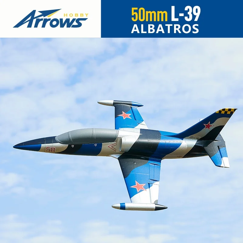 Blue Arrow 50mm L39 Entry-Level Ducted Jet Aircraft Remote Control Assembly Fixed Wing Model Hand Throwing Practice Aircraft