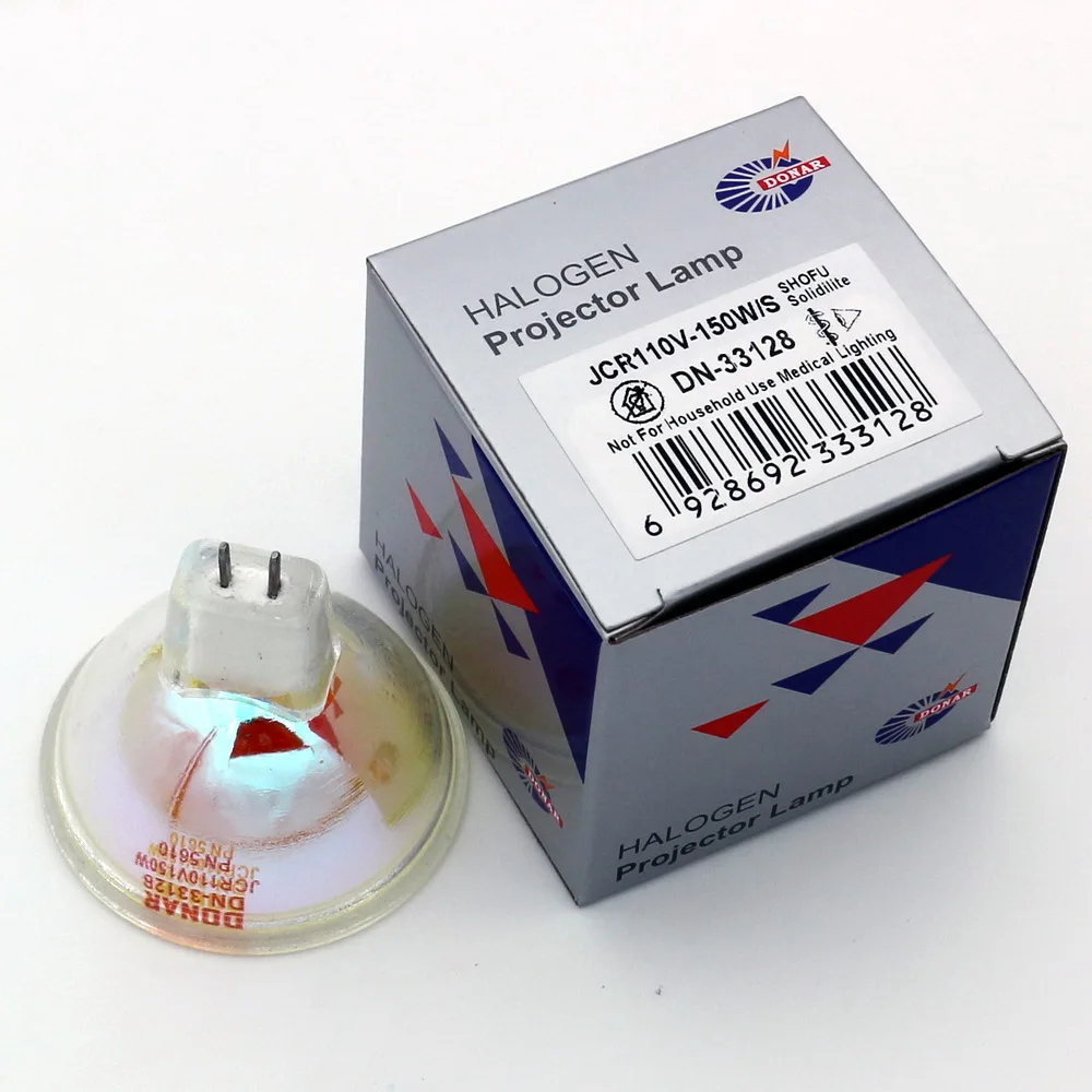 SHOFU Matsukaze Solidilite Sublite V Dental Light Curing Bulb JCR 110V150W/S GX5.3 Round Feet