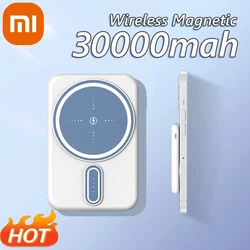 Xiaomi-Batería Externa magnética Magsafe de 30000mAh, portátil, inalámbrica, de carga rápida, de alta capacidad, para iPhone 15