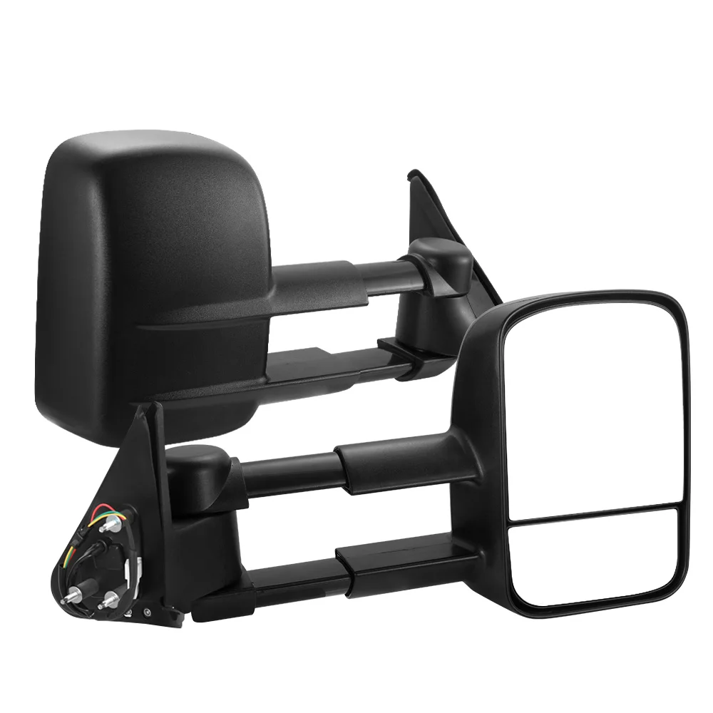 Black Extendable Towing Mirrors Fit PATROL GU Y61 1997- 2016